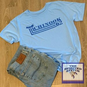 Chinook Helicopter Blue T-Shirt, Sz, M, L, XL, 2X